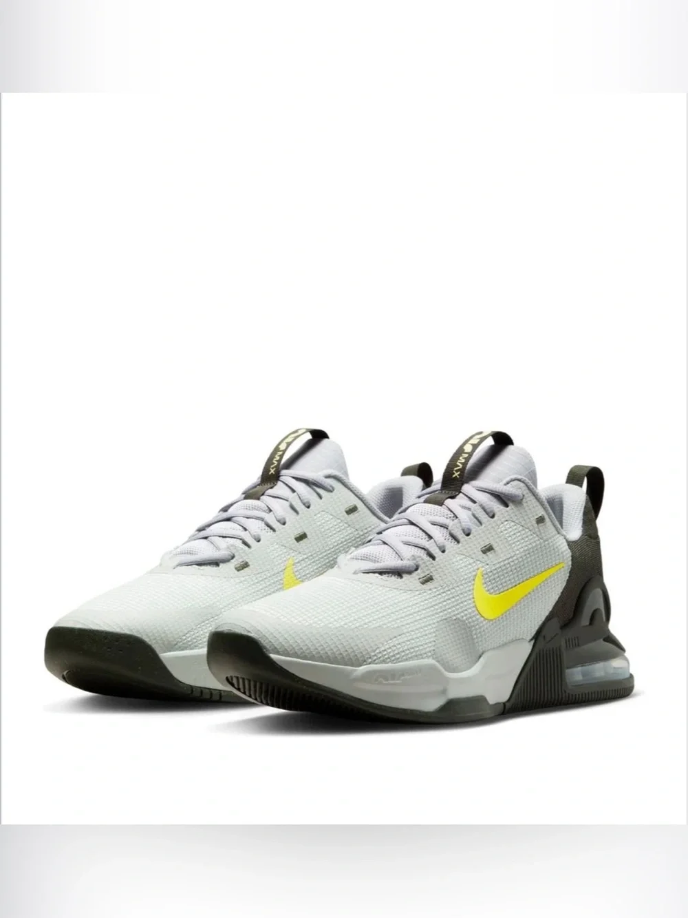 Nike Men’s Sneakers - White and Yellow